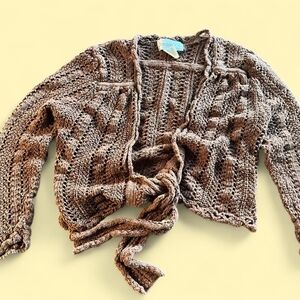 Chadwicks Brown Knit Women's Cardigan